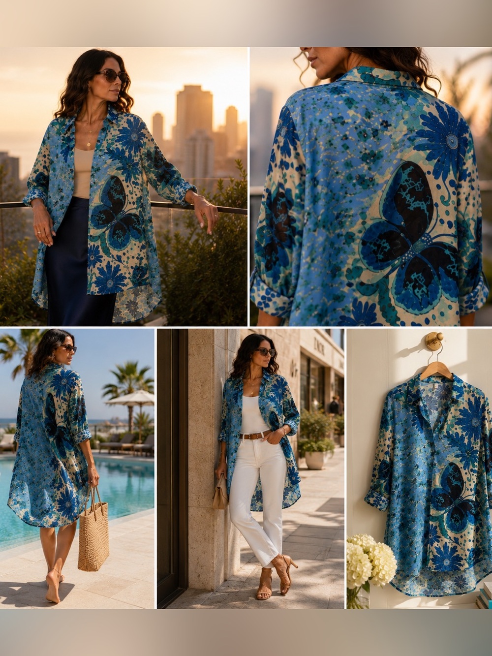 Free People Off The Vine Butterfly Print Tunic XS NWT Sold Out